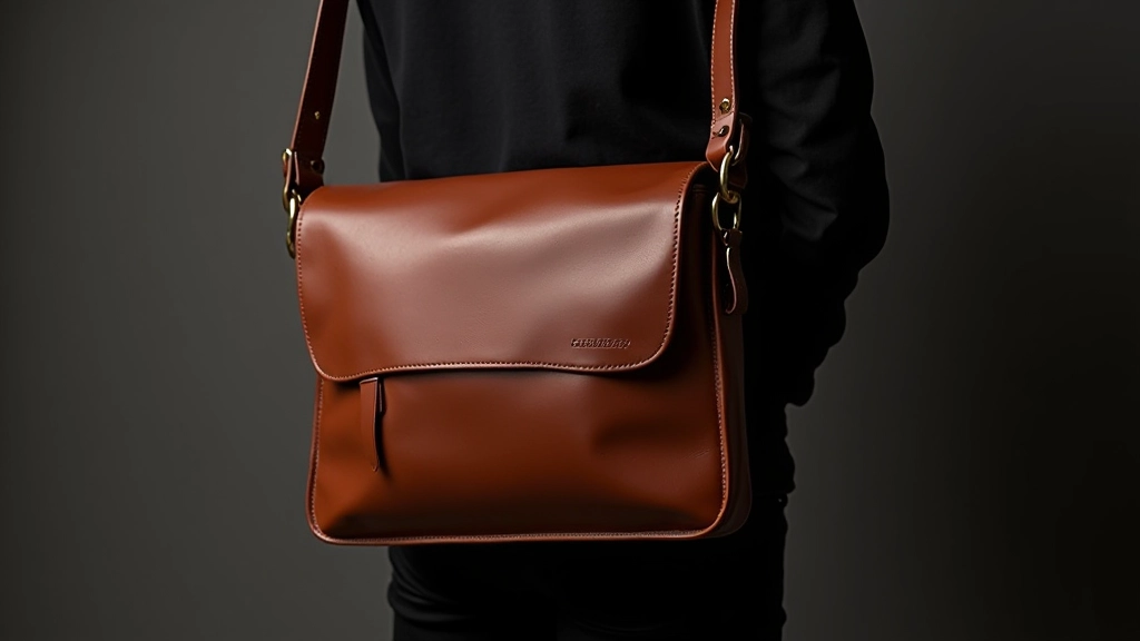 Messenger bag z italské kože